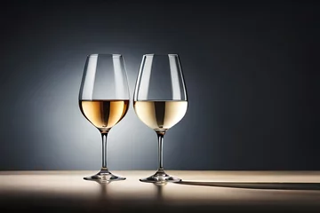 Fotobehang glass of wine generated ai © kashif 2158