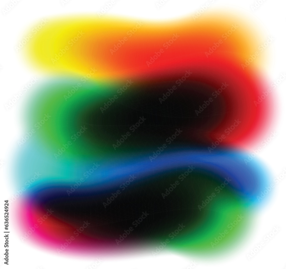 Aufkleber Abstract colorful blurry lines background with color overlays