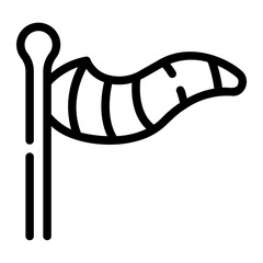 wind direction Line Icon