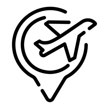 airplane Line Icon