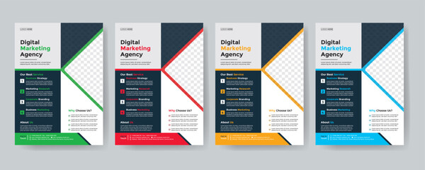 flyer. newest trendy creative corporate multipurpose minimal official business advertising magazine poster flyer with creative corporate trendy geometric shape template print design