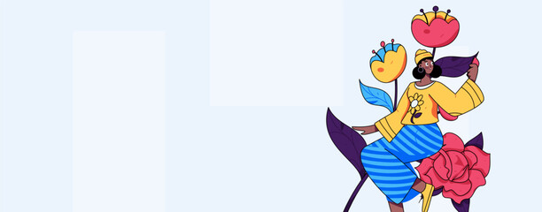 3.12 International Women's Day professional women flat character vector concept operation hand drawn illustration
