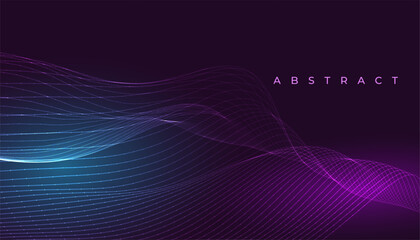futuristic digital tech wavy lines background in abstract style