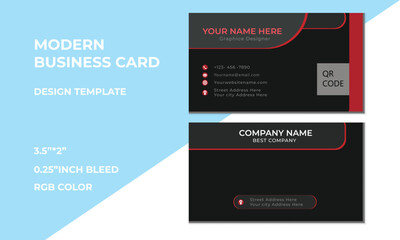 Simple, creative and modern business card design,