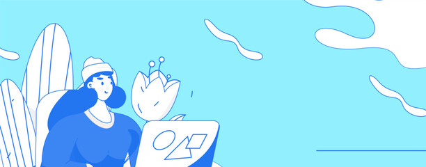 3.12 International Women's Day professional women flat character vector concept operation hand drawn illustration
