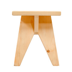 Scandinavian wooden Chairs isolated on white background. Interior design Inspiration. Furniture modern inspiration.