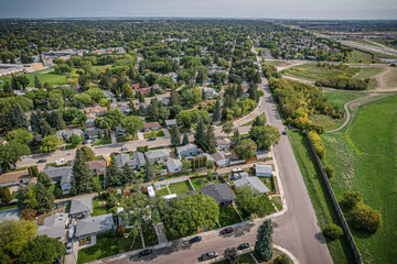Aerial Allure: Avalon's Suburban Elegance, Saskatoon, Saskatchewan