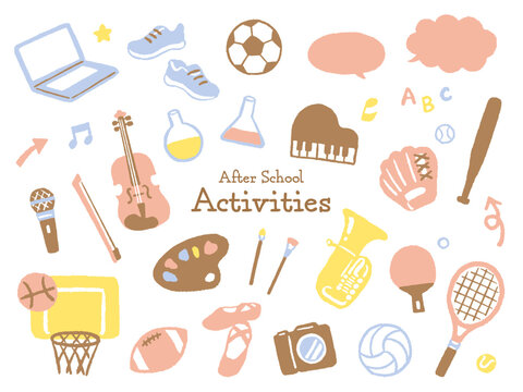 simple illustration of after school activities