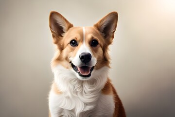 beautiful dog with beautiful background generated by AI