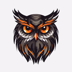 Logo vector illustration of an Owl
