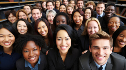 team of  professional, multiethnic business team.