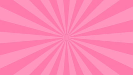 Simple Flat Pink Light burst Effect vector background