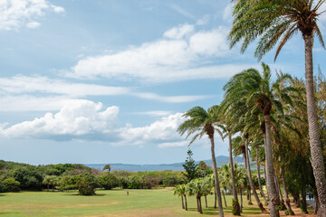 View of Eluanbi Park and seascape in Kenting, Taiwan