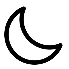 moon line icon
