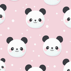 seamless pattern with pandas