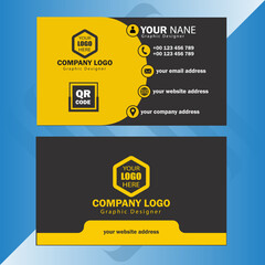 creative business card and name card,horizontal simple clean template vector design