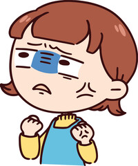 キレている主婦