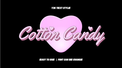 Cute pink text style