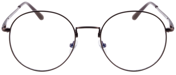Oval glasses with transparent background