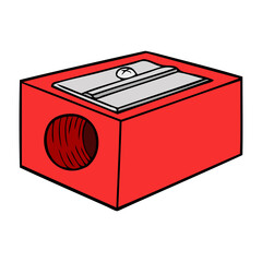 pencil sharpener vector illustration