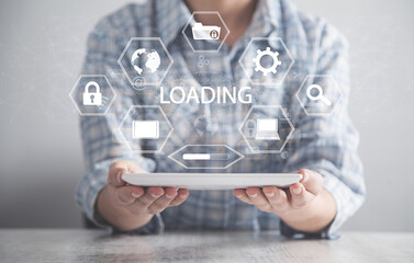Loading concept. Internet. Business. Technology