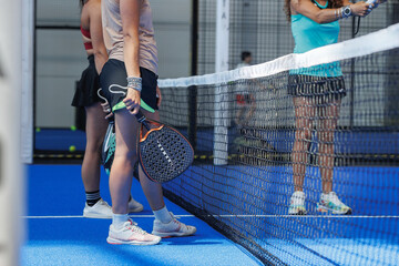 Padel Instructor Teaching the Game Techniques