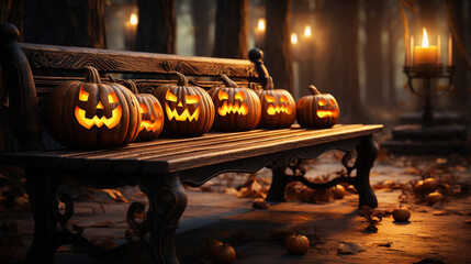 Halloween pumpkin, Halloween background.