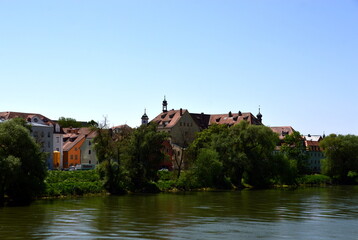 Skyline of the Old Town of Regensburg, Bavaria