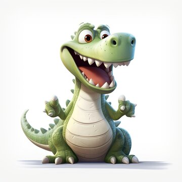 3d render cute tyrannosaurus