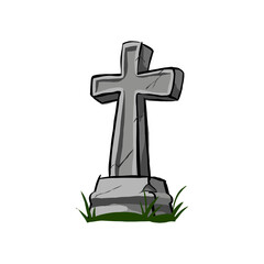 grave stone cartoon vector 3