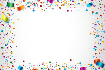 Colorful Confetti Frame for Writing