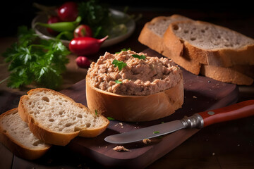 spicy liverwurst, flavorful spread with a spicy kick