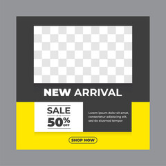 Modern square background template, Perfect for social media post , background and web internet ads.