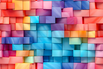 tile seamless pattern design of pastel colored puzzle