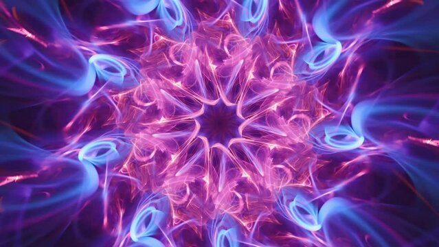 Imploding star rebirth, endless loop of renewing life and recycling energy flow, spiritual awakening, intricate flowing geometric mandala patterns, abstract visual ecstasy of hypnotic color swirls.