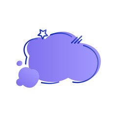 Vector hand drawn speech bubbles icon