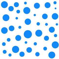 Blue circles on a white background