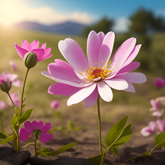 Obraz premium beautiful Rambling flower with nice background.