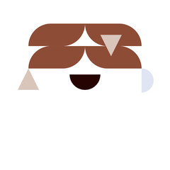 Abstract bauhaus shapes. Modern circles, triangles and squares, minimal style bauhaus vector set. Graphic style design elements. Bauhaus elements pattern square contemporary