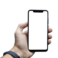 hand holding smartphone