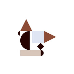 Bauhaus elements, abstract vector set of shapes. Bold Pastel graphic elements, simple geometrical minimal forms for web design, poster art, decorative print, invitation letter, background creation