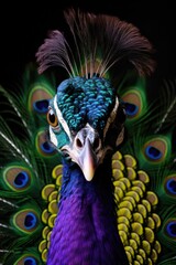 Fototapeta premium head of peacock