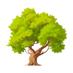 vector tree svg, cartoon background