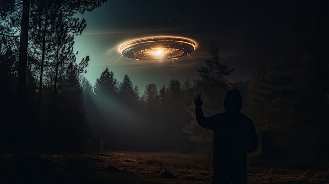 Spaceship from another world coming to earth.