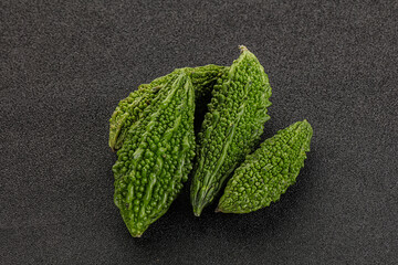 Green raw bitter lemon vegetables