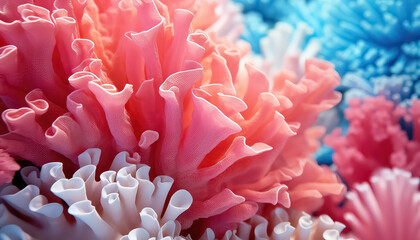 abstract coral in sunlight, in the style of photo