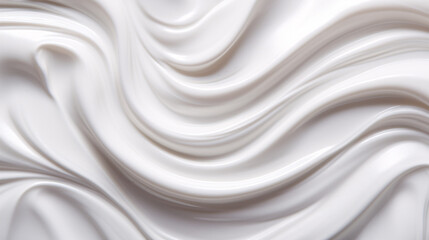 Close up image of creamy, lotion texture