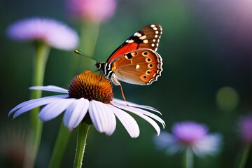 Fototapeta na wymiar Butterfly - Insect, Flower, Springtime, Nature, Backgrounds