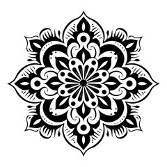 Mandala Flower Illustration