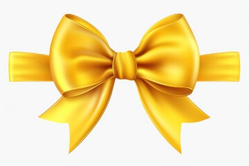 yellow gift bow ribbon